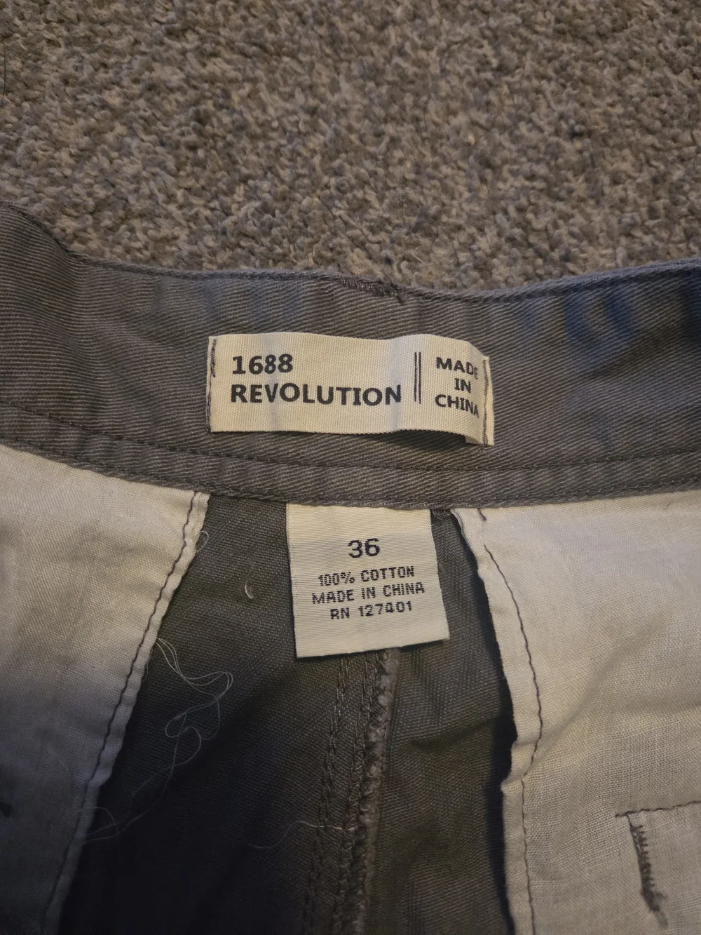 Revolution Men's Gray Cargo Shorts with Utility Pockets
